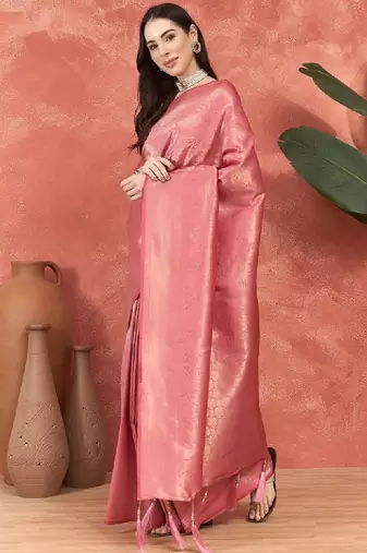 Woven design zari kanjeevaram saree