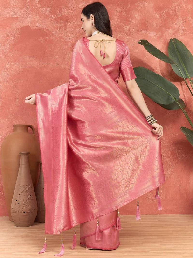 Woven design zari kanjeevaram saree