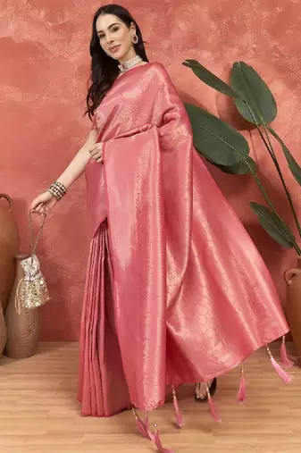 Woven design zari kanjeevaram saree