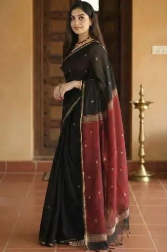 Woven design zari kanjeevaram saree