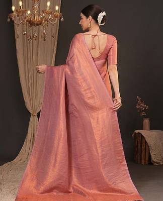 Woven design zari silk blend kanjeevaram saree 2