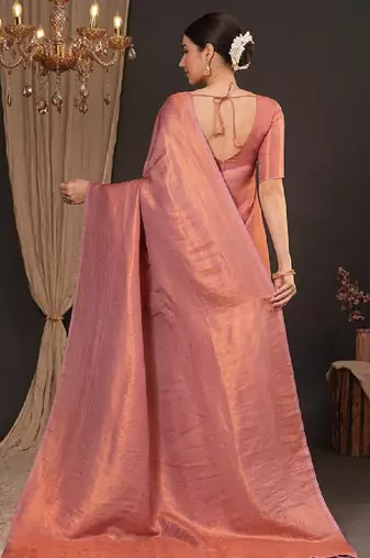 Woven design zari silk blend kanjeevaram saree