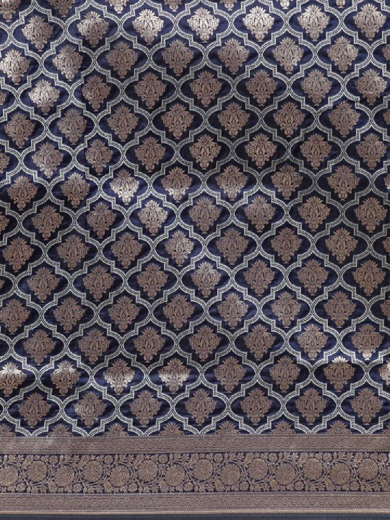 Ethnic motifs zari kanjeevaram saree