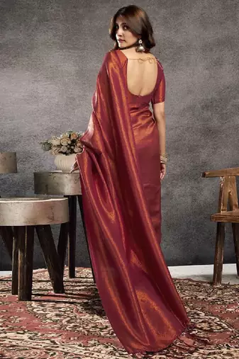 Woven design zari kanjeevaram saree