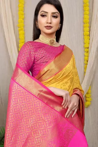 Floral zari kanjeevaram sarees