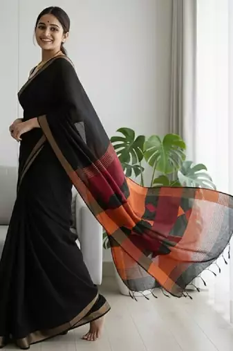 Woven design kanjeevaram saree