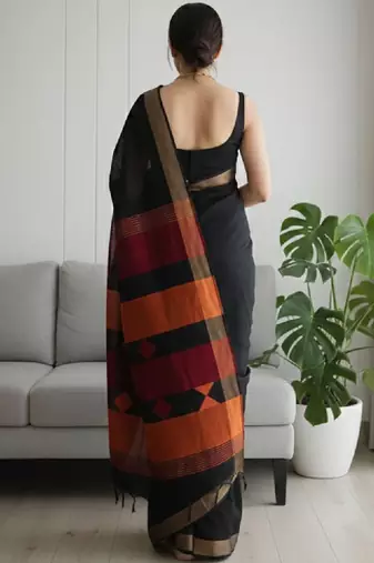 Woven design kanjeevaram saree