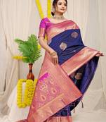 Woven design zari kanjeevaram saree