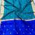 Blue art silk woven design sarees