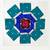 Blue art silk woven design sarees