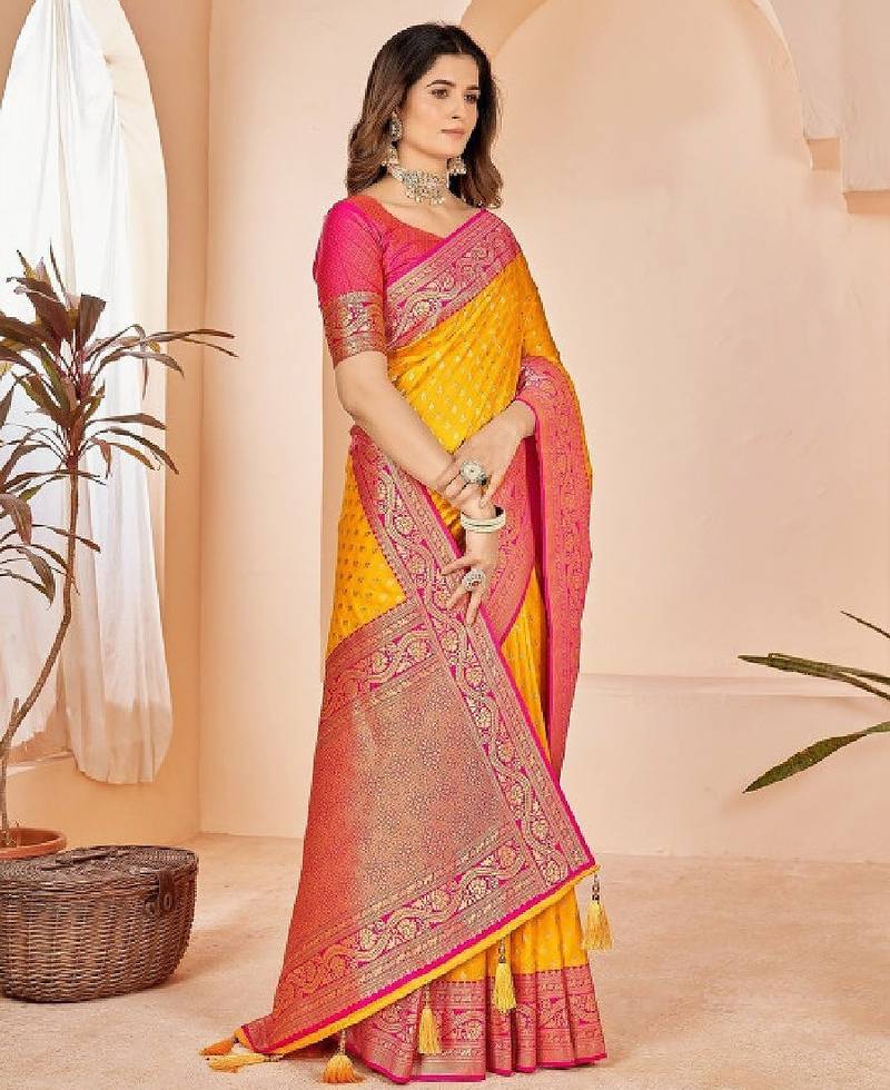 Silk blend kanjeevaram saree