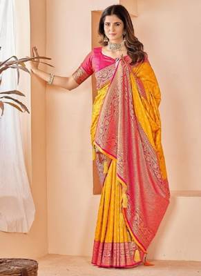 Silk blend kanjeevaram saree 2