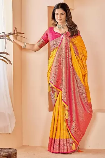 Silk blend kanjeevaram saree