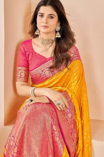 Silk blend kanjeevaram saree