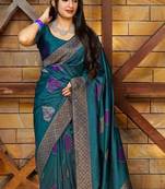 Woven design zari art silk kanjeevaram saree