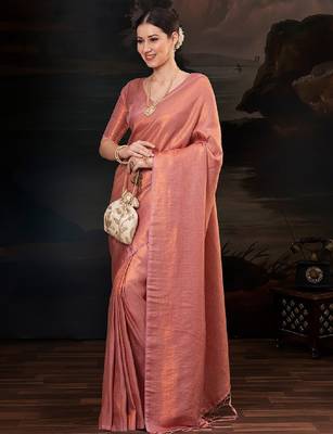 Women ethnic motifs woven design kanjeevaram saree 1