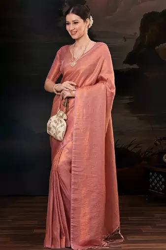 Women ethnic motifs woven design kanjeevaram saree