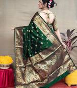 Woven design zari kanjeevaram saree