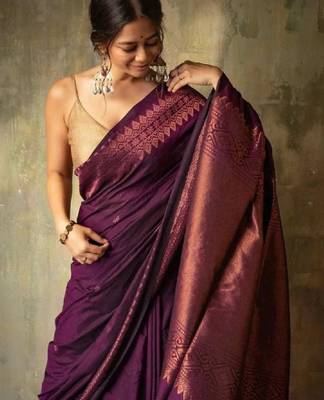 Women woven design kanjeevaram sarees 1