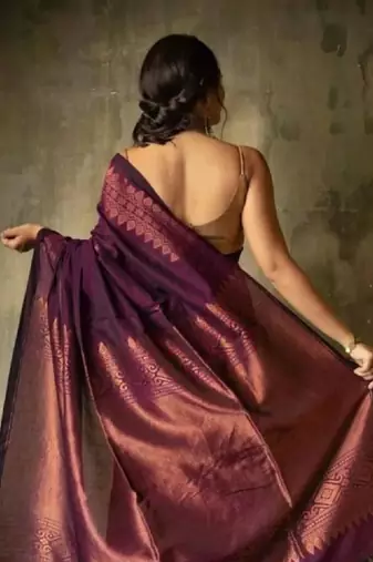 Women woven design kanjeevaram sarees