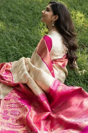 Woven design zari art silk designer kanjeevaram saree