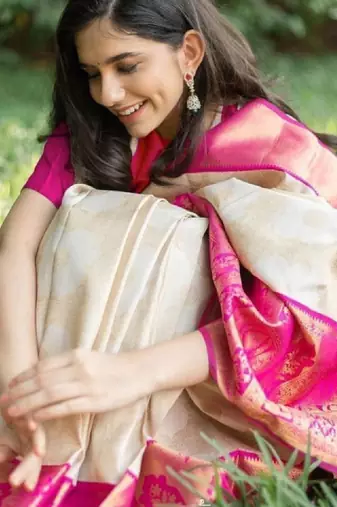 Woven design zari art silk designer kanjeevaram saree
