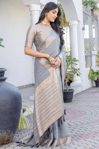 Woven design zari banarasi sarees