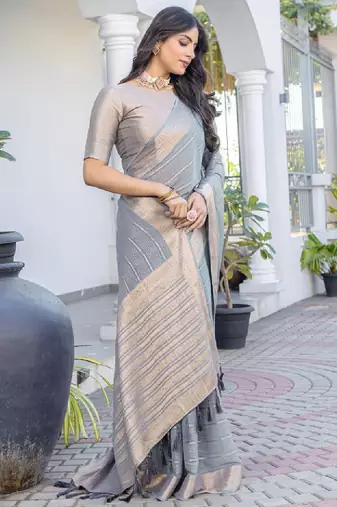 Woven design zari banarasi sarees