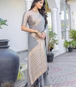 Woven design zari banarasi sarees