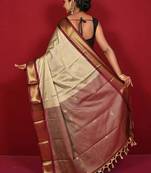 Woven design zari art silk kanjeevaram saree