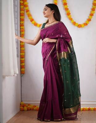 Woven design zari kanjeevaram saree 1