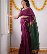 Woven design zari kanjeevaram saree