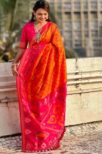 Woven design zari kanjeevaram saree