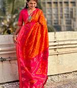 Woven design zari kanjeevaram saree