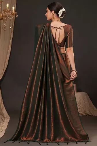 Woven design zari silk blend kanjeevaram saree