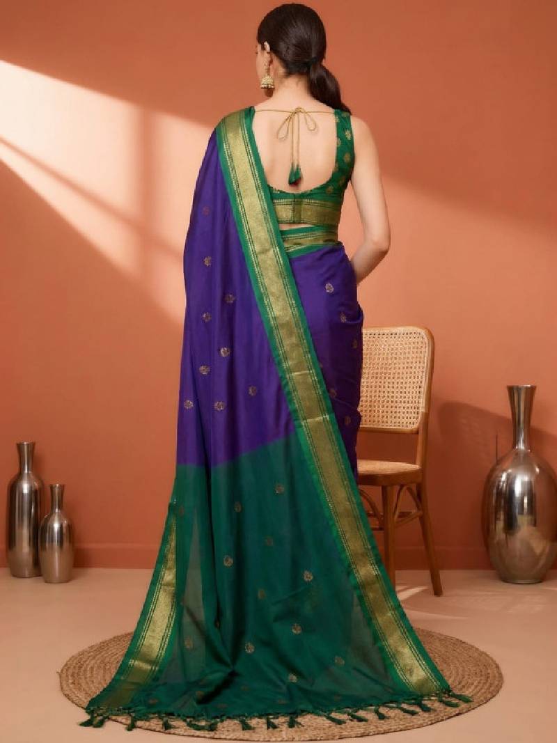Ethnic motifs zari art silk kanjeevaram saree