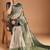 Floral zari woven design tassels saree with blouse piece