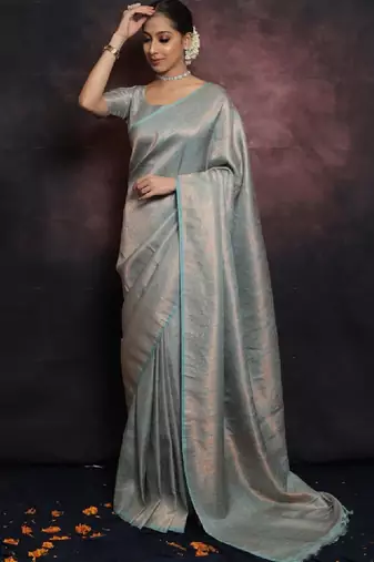 Ethnic motifs zari art silk kanjeevaram saree
