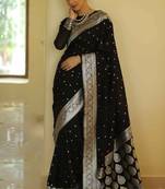 Ethnic motifs zari kanjeevaram saree