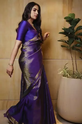 Woven design zari art silk kanjeevaram saree
