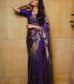 Woven design zari art silk kanjeevaram saree