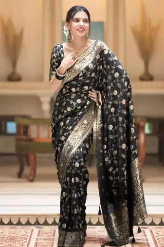 Woven design zari kanjeevaram saree