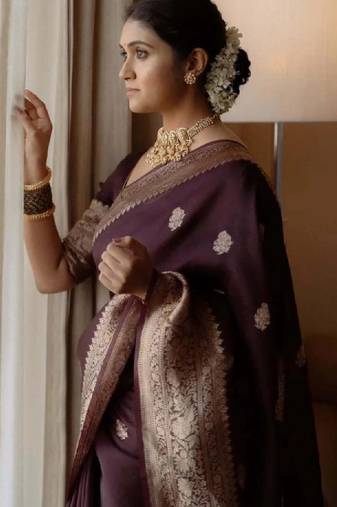 Women brown sarees