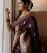 Women brown sarees