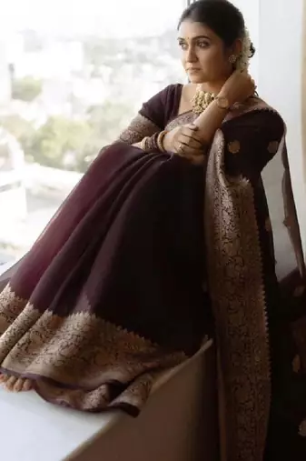 Women brown sarees