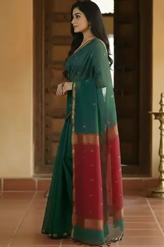 Woven design kanjeevaram saree