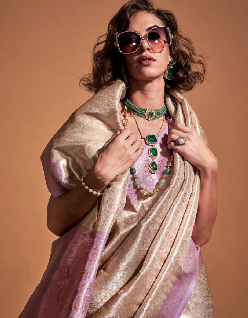 Paisley designer kanjeevaram saree