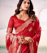 Embellished embroidered zari satin kanjeevaram saree