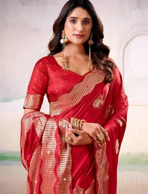 Embellished embroidered zari satin kanjeevaram saree 2