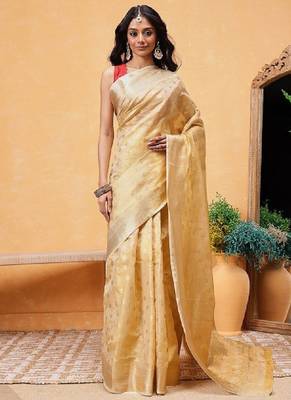 Woven design zari tissue ready to wear kanjeevaram saree 1
